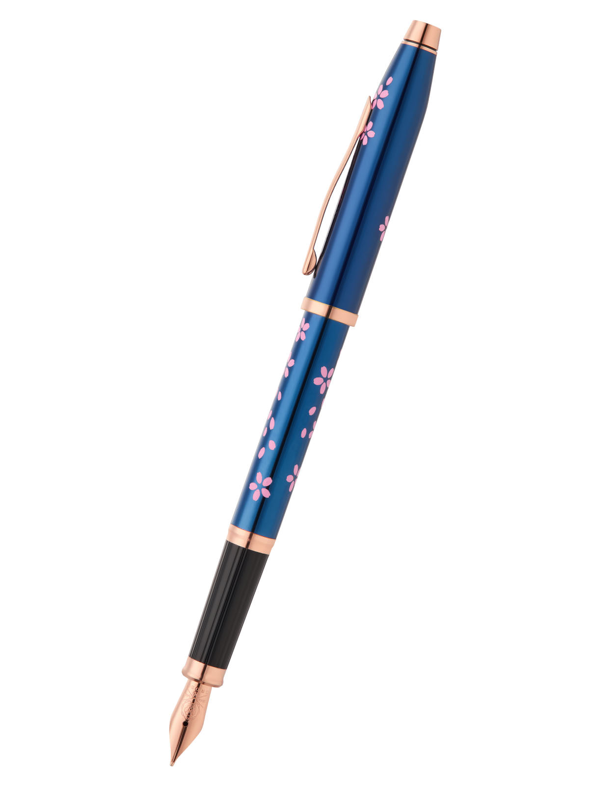 Century® II Cherry Blossom Translucent Blue Lacquer Medium Nib Fountain Pen - The misfit market
