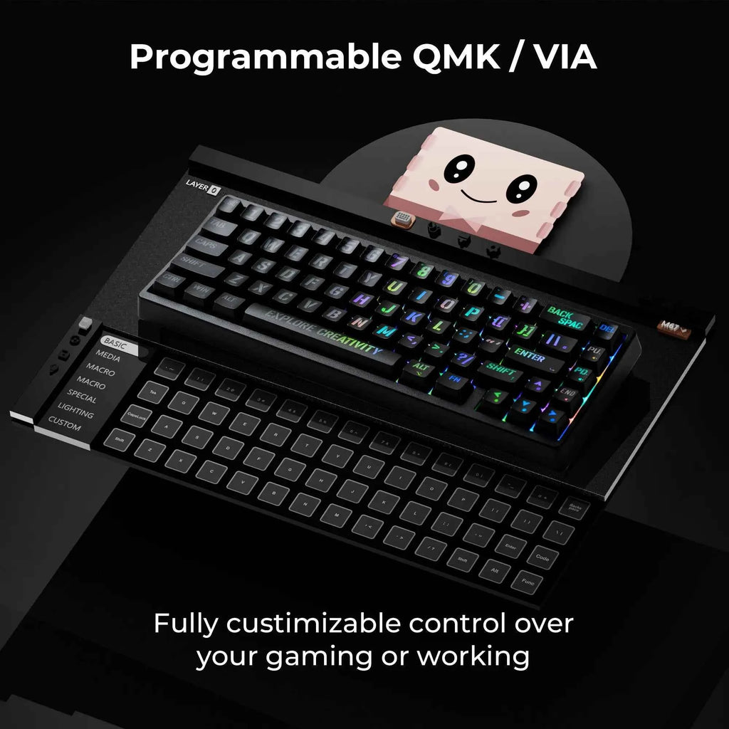 XVX M67 JadeStone Miami Tri-Mode RGB Mechanical Keyboard - The misfit market