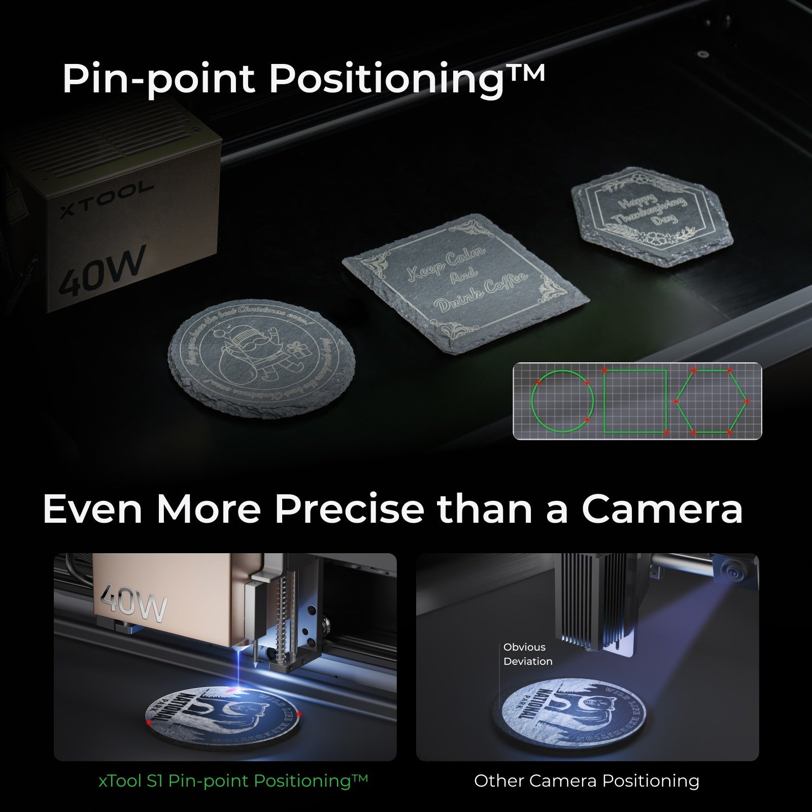 xTool S1 + 1064nm IR Laser Kit: Enclosed Diode Laser Engraver & Cutter - The misfit market
