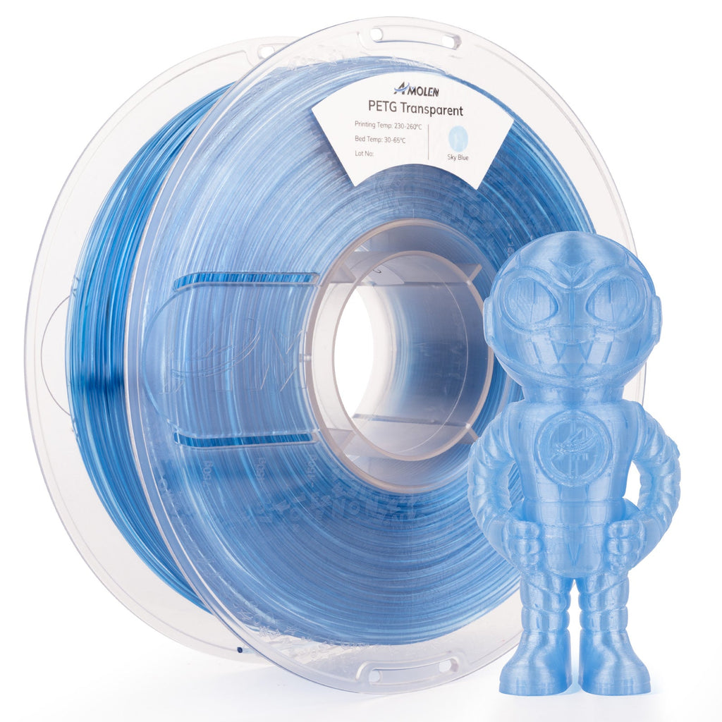 PETG Transparent 1.75mm, 1KG/2.2LB - The misfit market