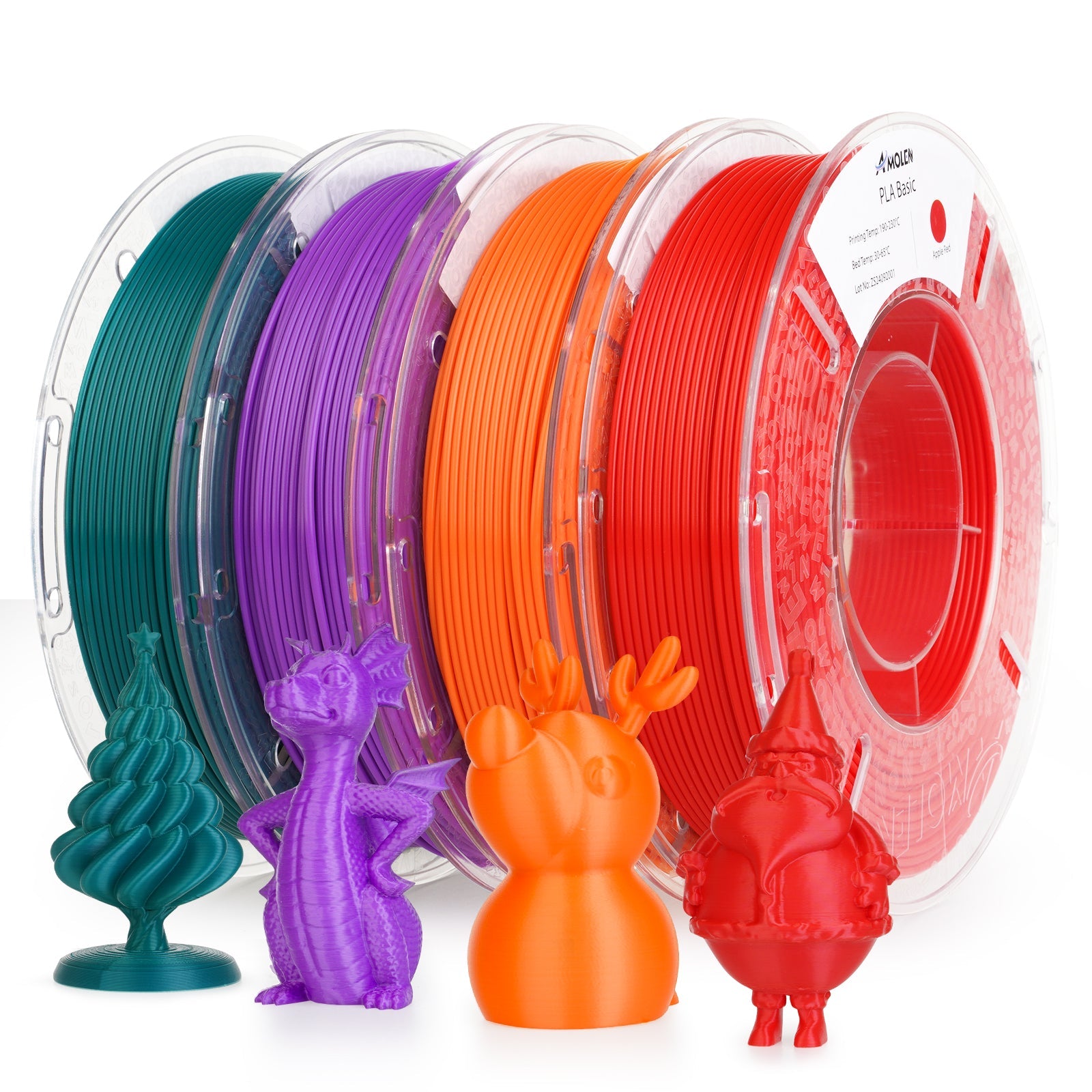 PLA Basic Variety Pack (4 x 250g), 1.75mm - The misfit market
