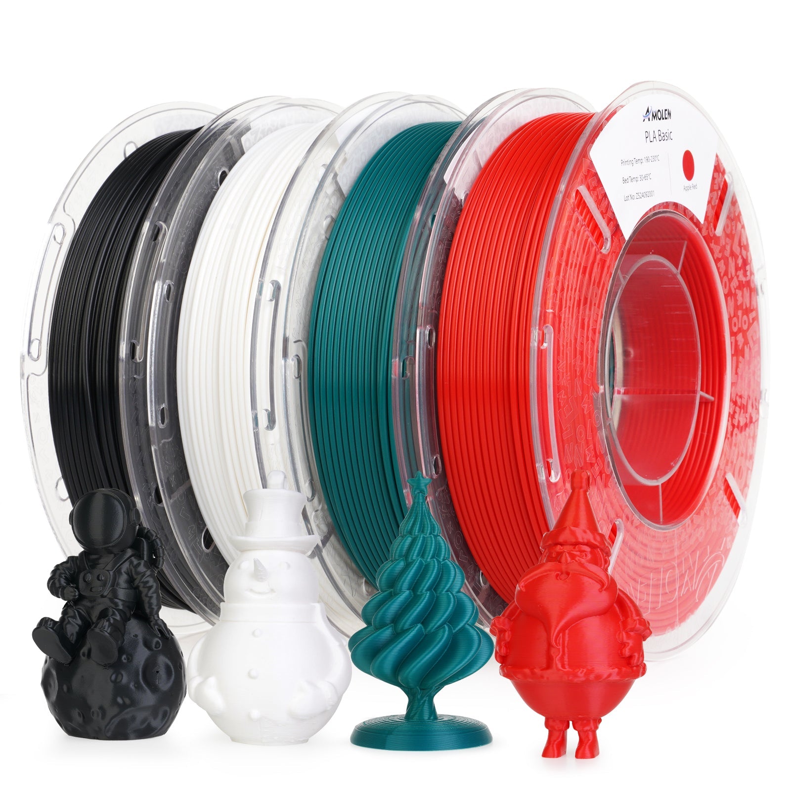 PLA Basic Variety Pack (4 x 250g), 1.75mm - The misfit market