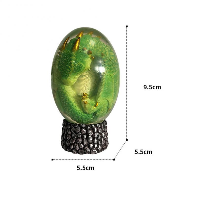 LED Lava Dragon Egg Statue Resin Ornament - The misfit market