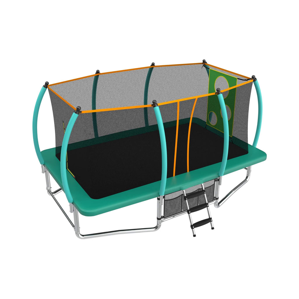 [10X16FT] Large Outdoor Rectangular Trampoline With Netting (SAK83017)