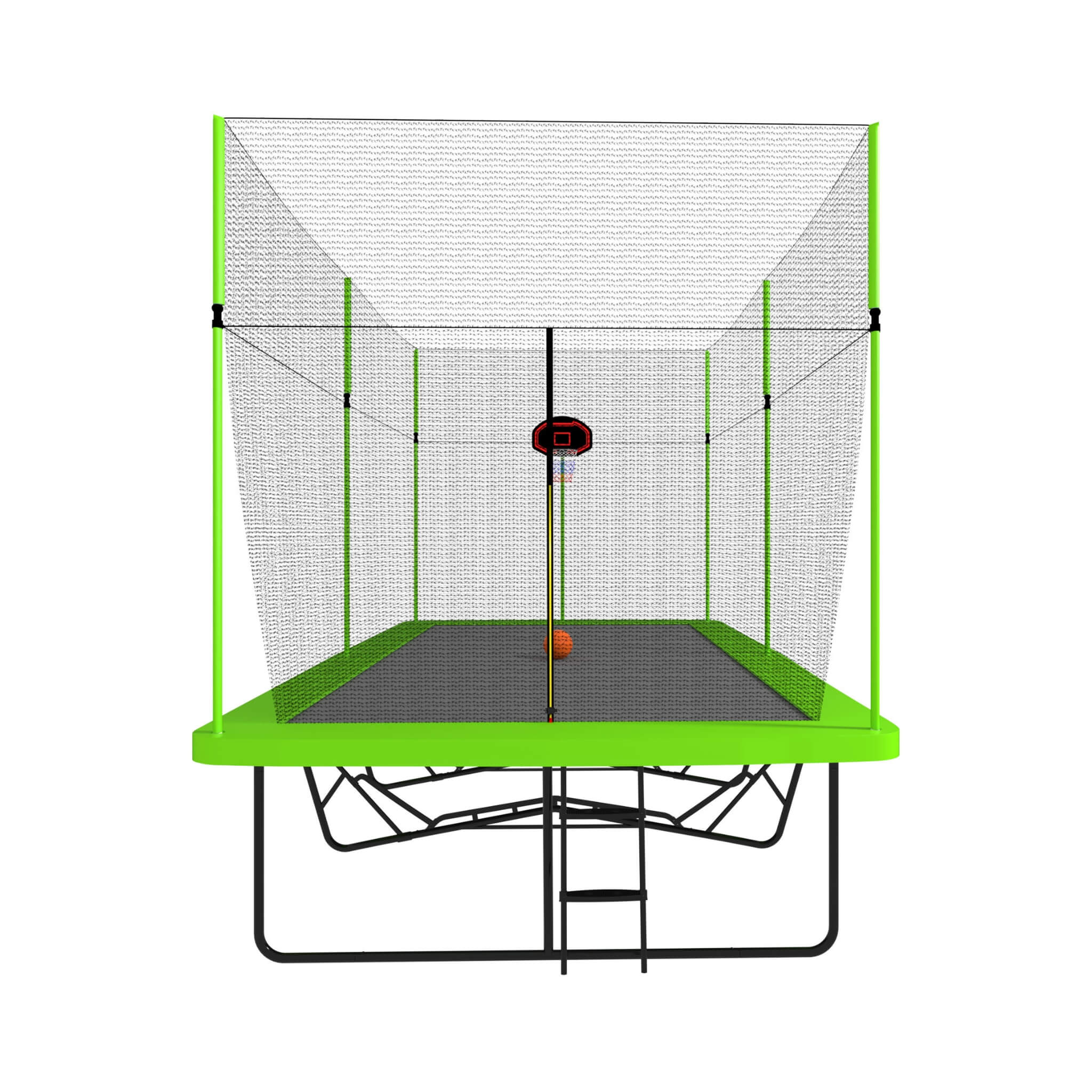 [10X17FT] Large Rectangular Trampoline With Basketball Hoop And Ladder (SAK17482)