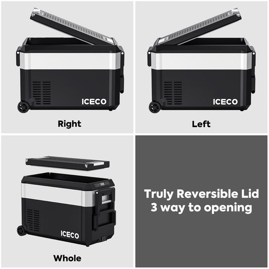 JP40 Pro Dual Zone Wheeled Portable Freezer | ICECO | 40 LT - The misfit market