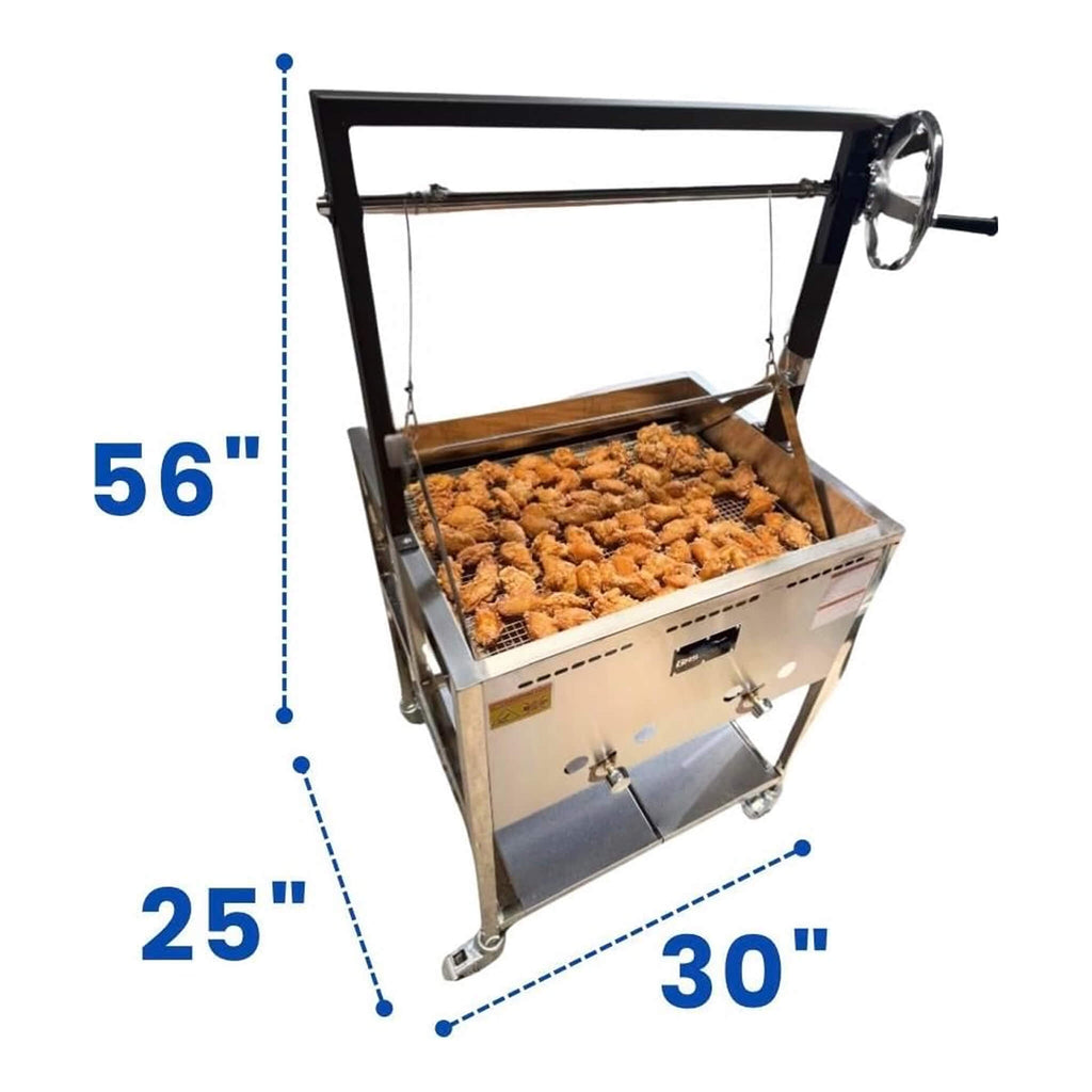 12-Gallon Commercial Outdoor Propane Deep Fryer With Cart (SAK69023)