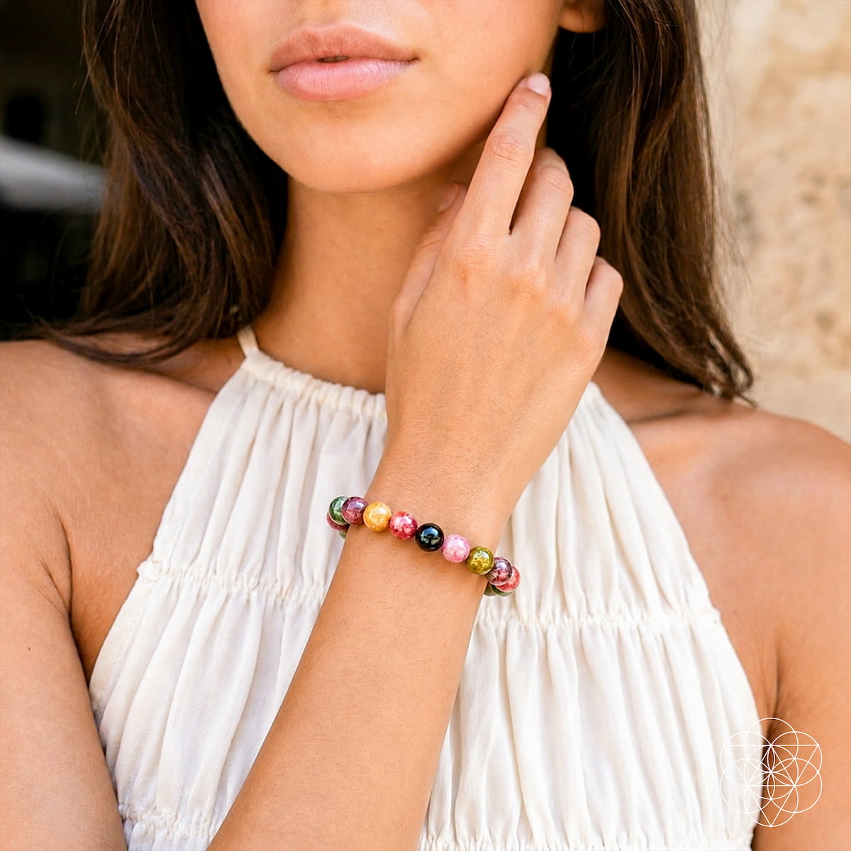 The Spiral Breaker - Rainbow Tourmaline Bracelet - The misfit market