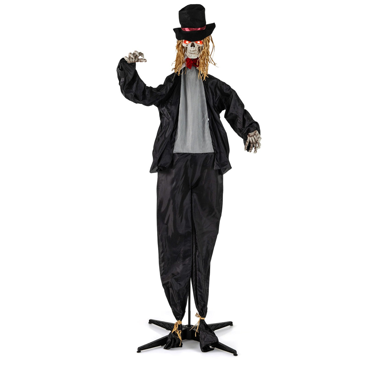 Halloween Animatronic Standing Groom 7.2 Ft Haunted House Decoration