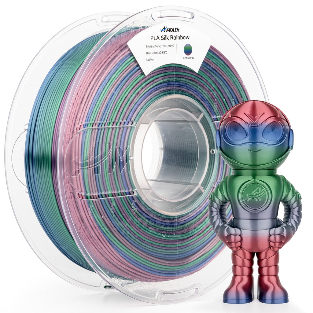 PLA Silk Rainbow 1.75mm, 1KG/2.2LB - The misfit market