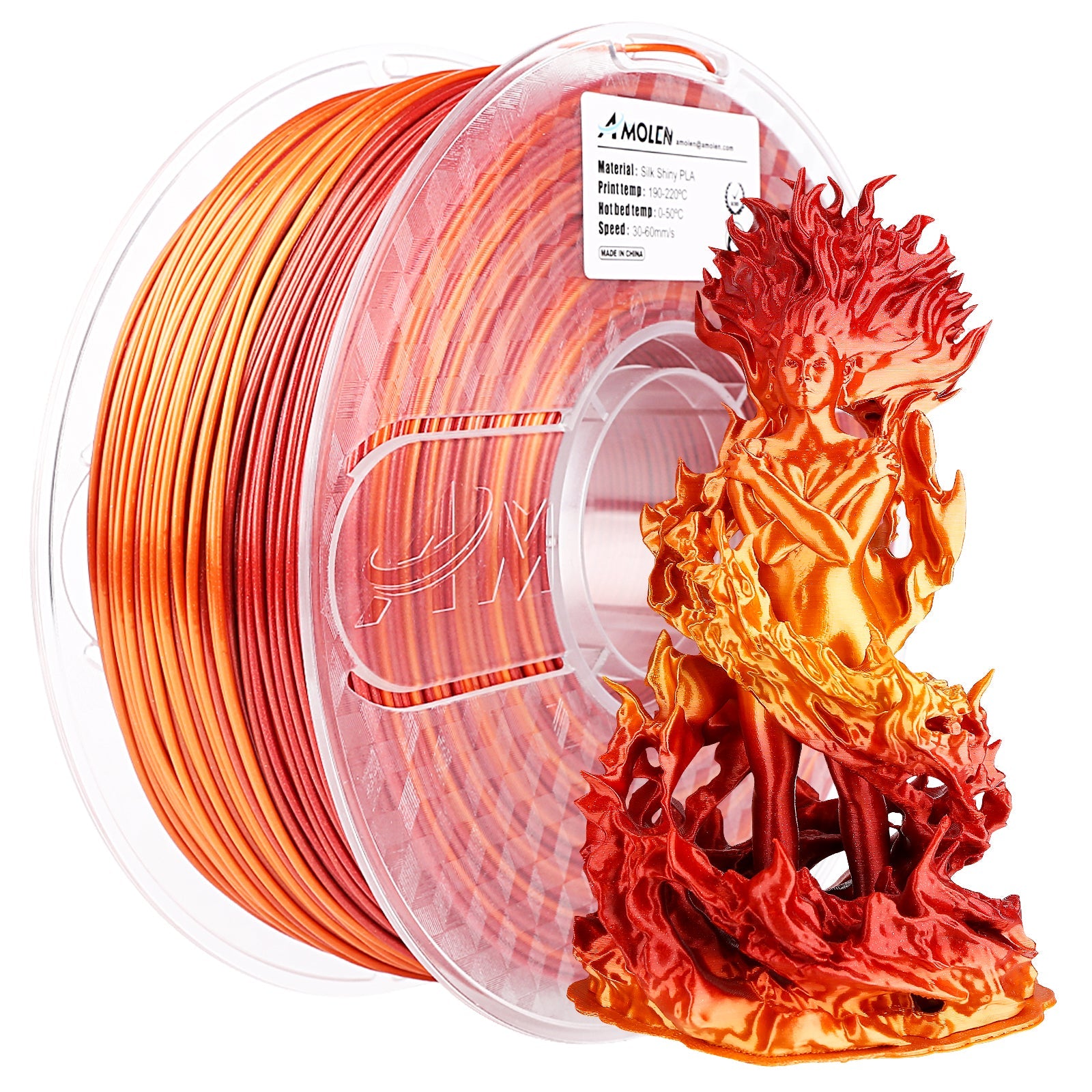 PLA Silk Shiny Gradient 1.75mm, 1KG/2.2LB - The misfit market