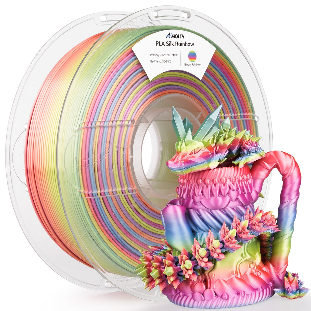 PLA Silk Rainbow 1.75mm, 1KG/2.2LB - The misfit market