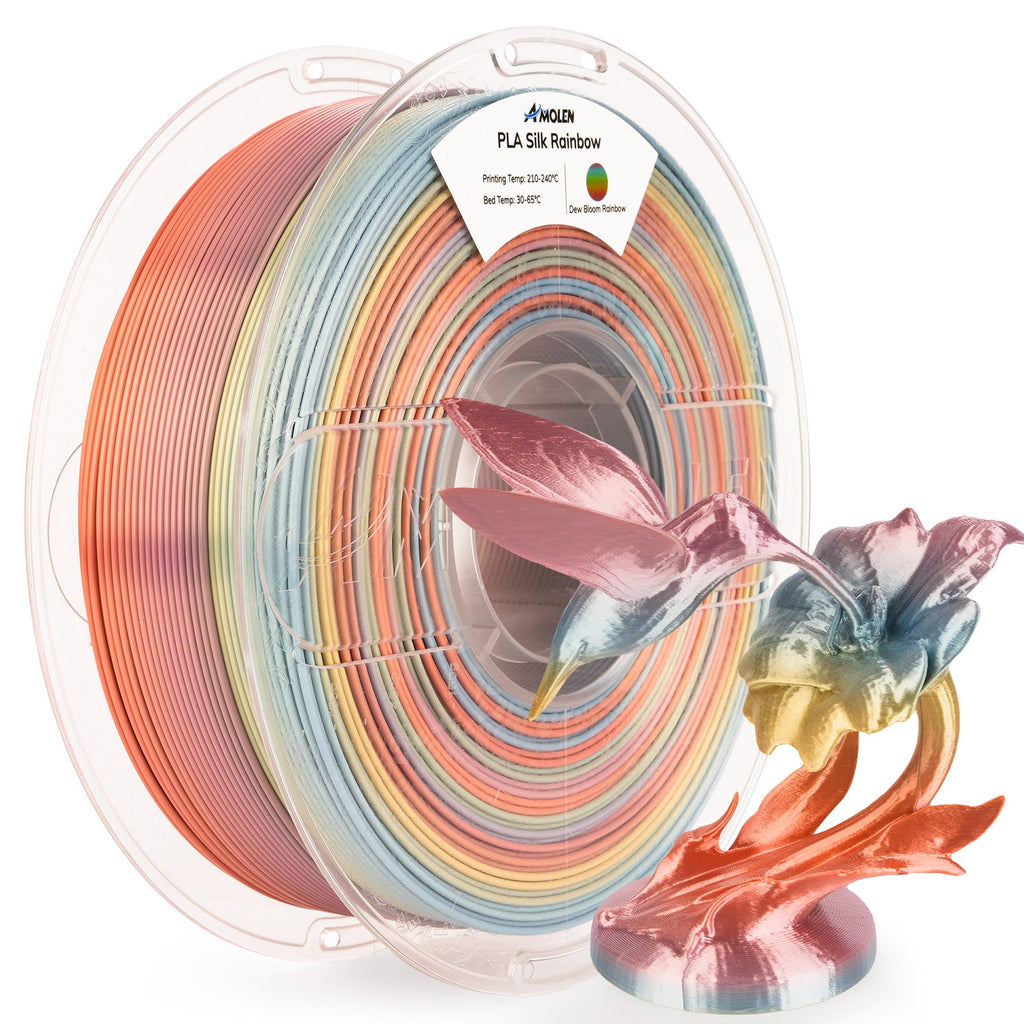 PLA Silk Rainbow 1.75mm, 1KG/2.2LB - The misfit market