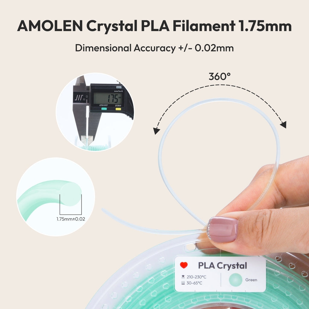 PLA Crystal-Transparent Gradient Variety Pack (4x200g) - The misfit market