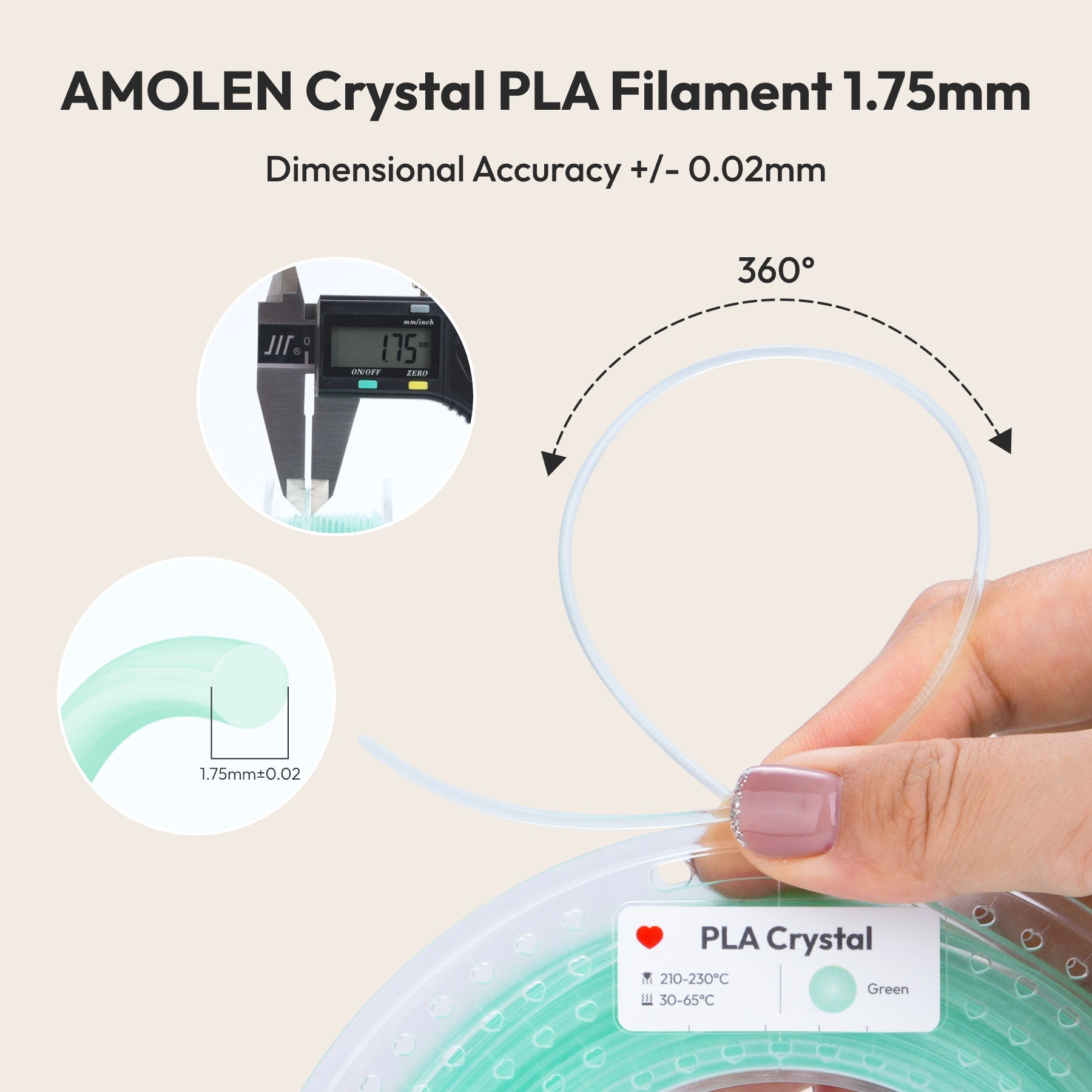 PLA Crystal-Transparent Gradient Variety Pack (4x200g) - The misfit market