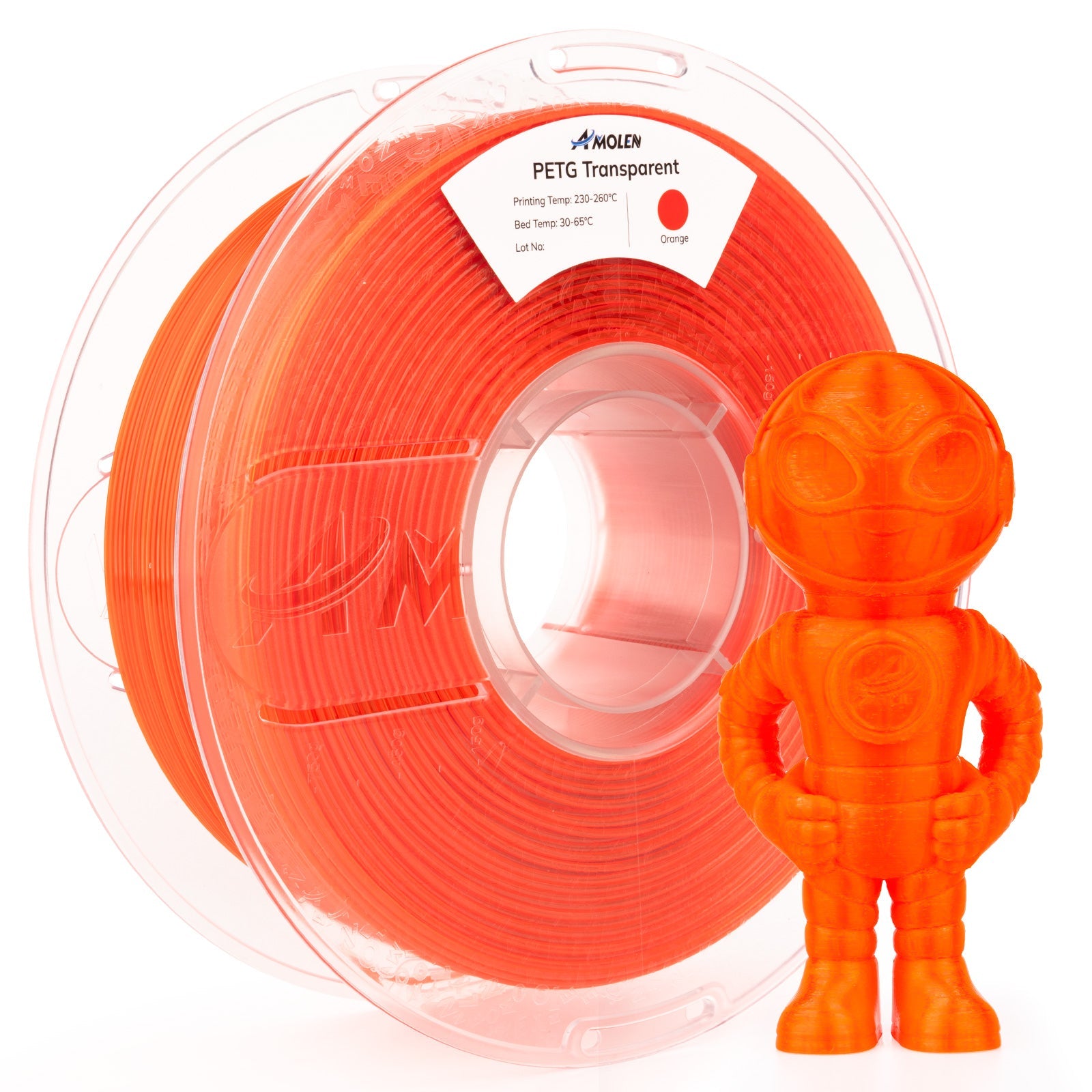 PETG Transparent 1.75mm, 1KG/2.2LB - The misfit market