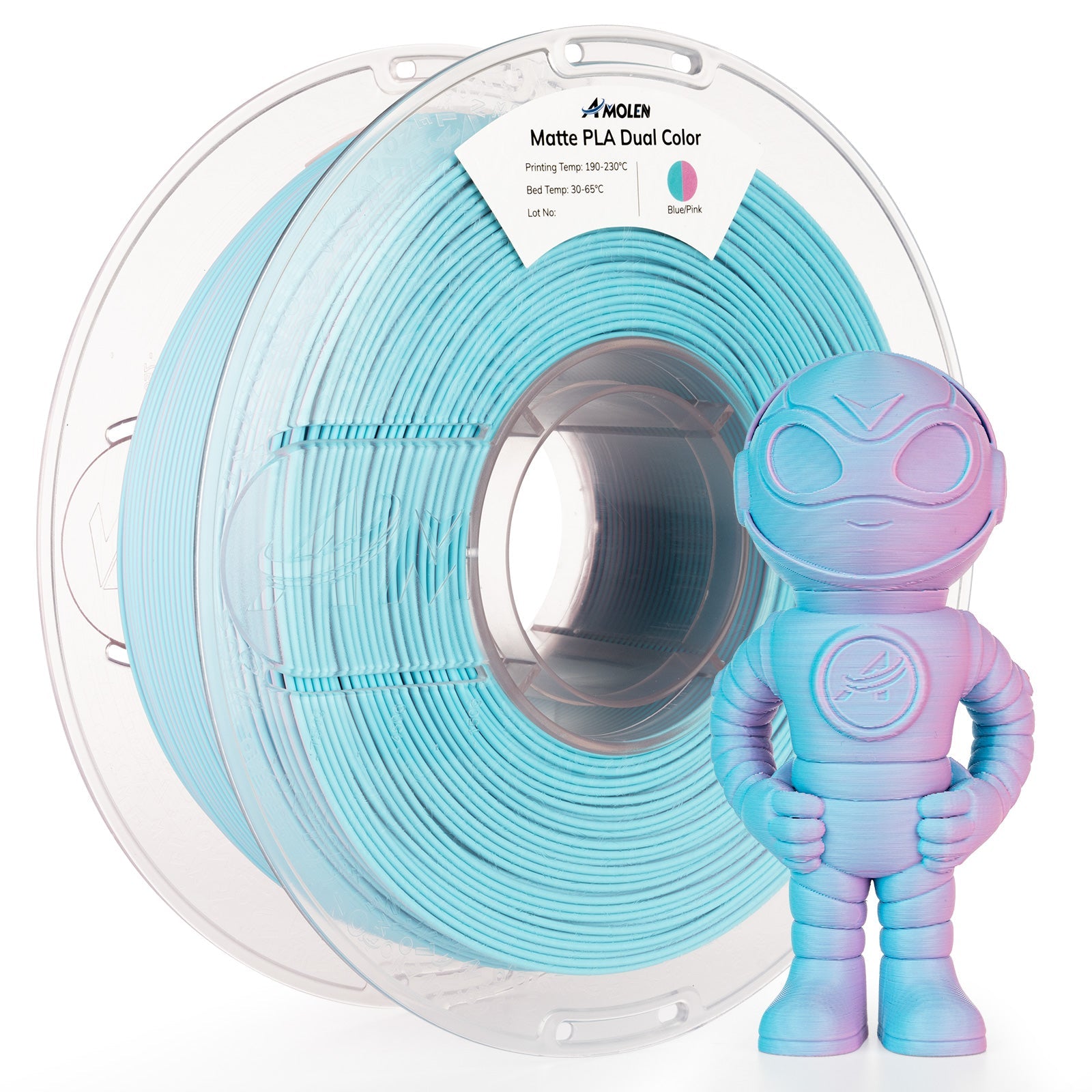 PLA Matte Dual Filament 1.75mm, 1KG/2.2LB - The misfit market