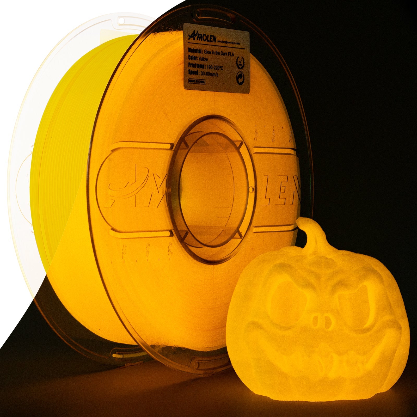 PLA Glow-in-the-Dark 1.75mm, 1KG/2.2LB - The misfit market
