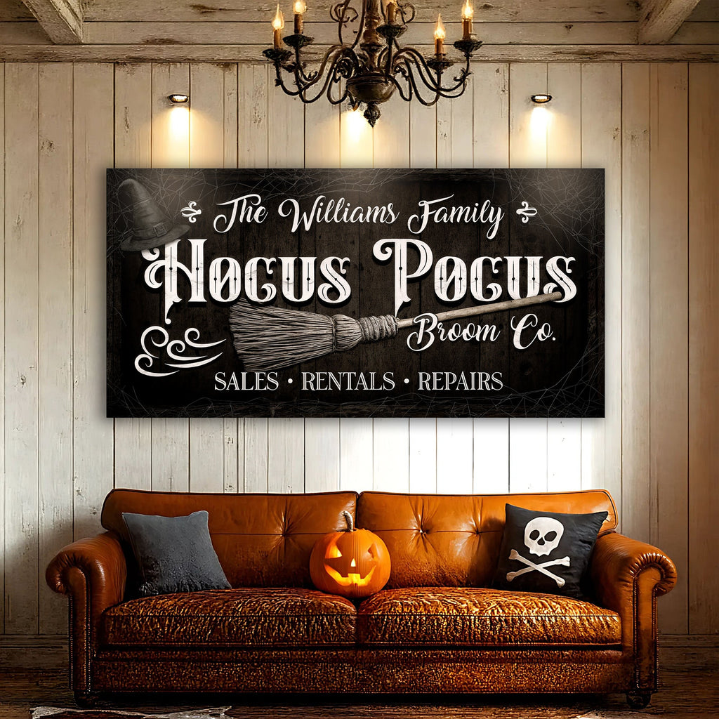 Personalized Hocus Pocus Broom Co. Wall Sign - The misfit market