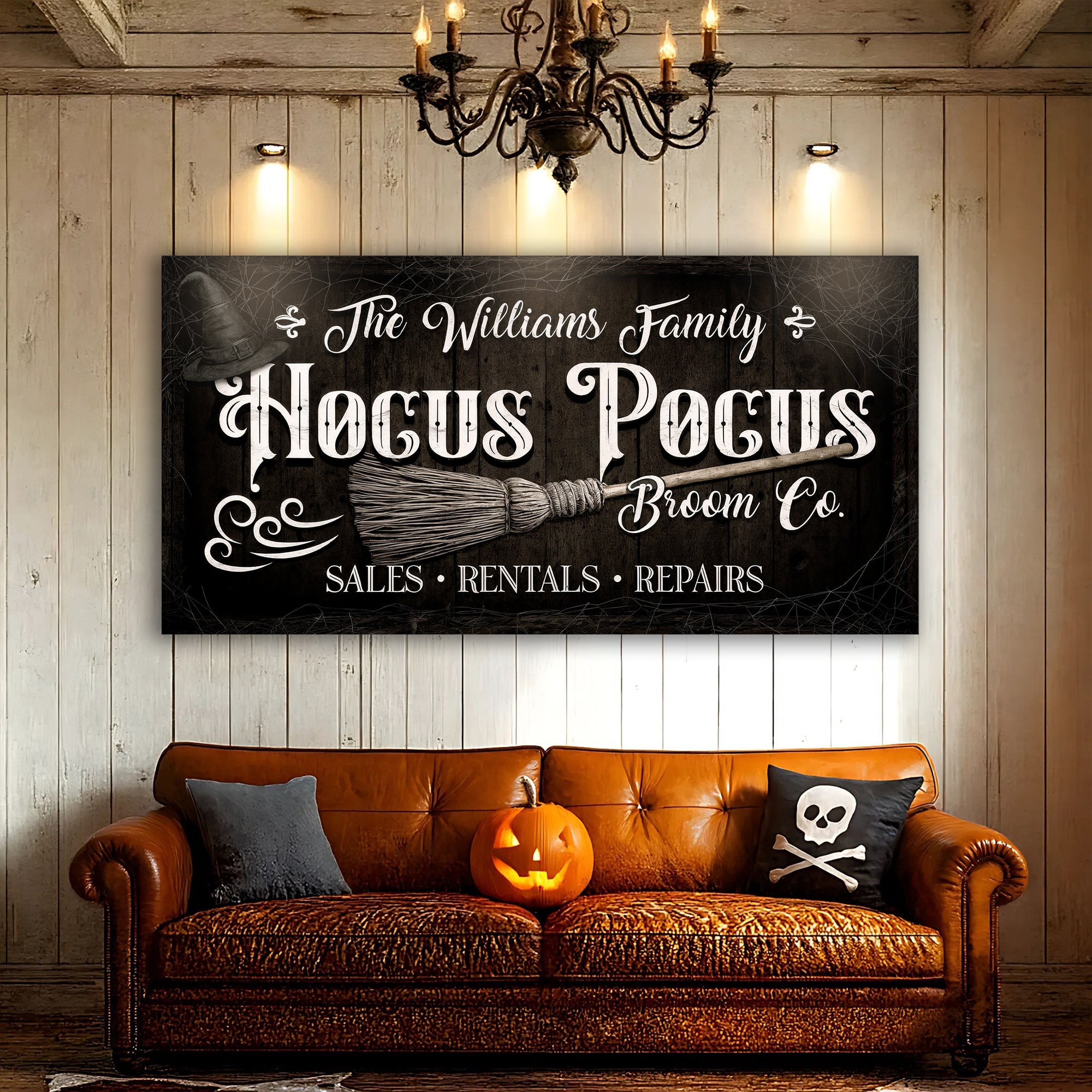 Personalized Hocus Pocus Broom Co. Wall Sign - The misfit market