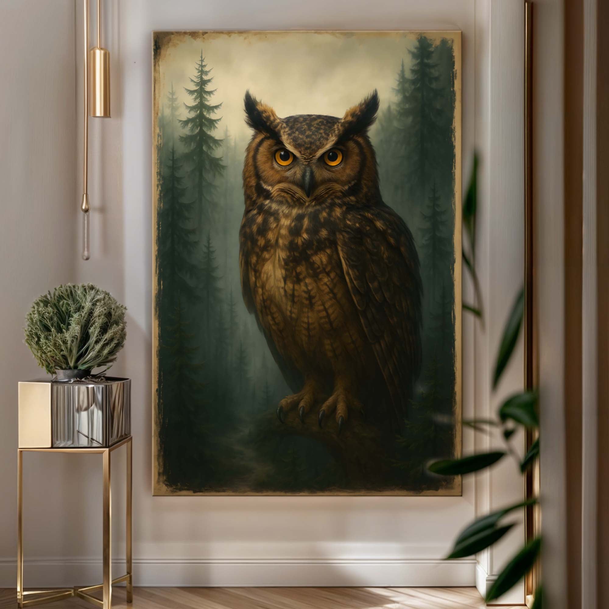 Watcher Of The Woods Owl Wall Art - The misfit market