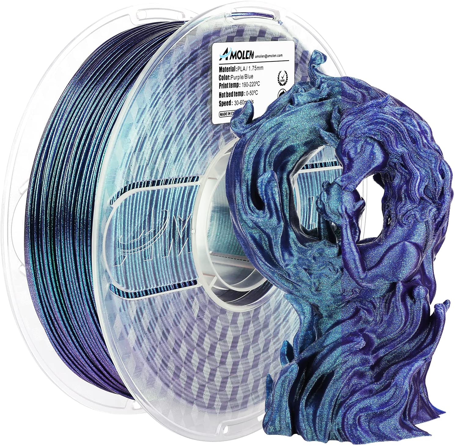 PLA Galaxy / Sparkle & Shiny 1.75mm, 1KG/2.2LB - The misfit market