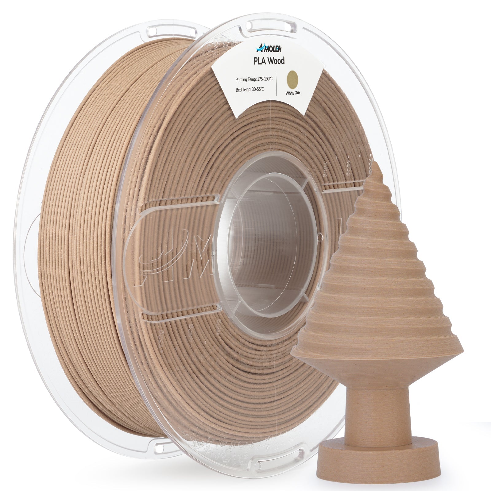 PLA Wood 1.75mm, 1KG/2.2LB - The misfit market