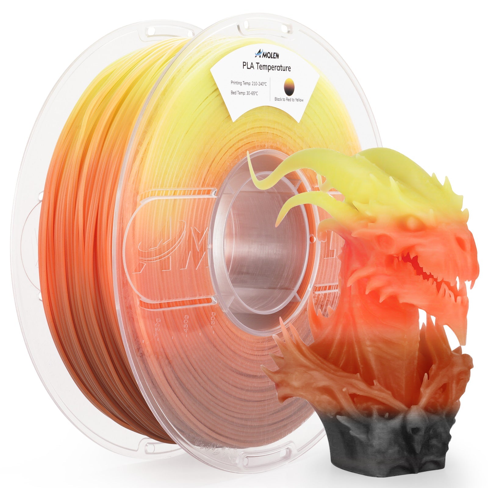 PLA Temperature Color Change 1.75mm, 1KG/2.2LB - The misfit market