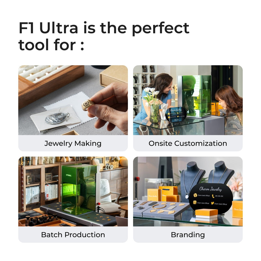 xTool F1 Ultra 20W Fiber & Diode Dual Laser Engraver - The misfit market