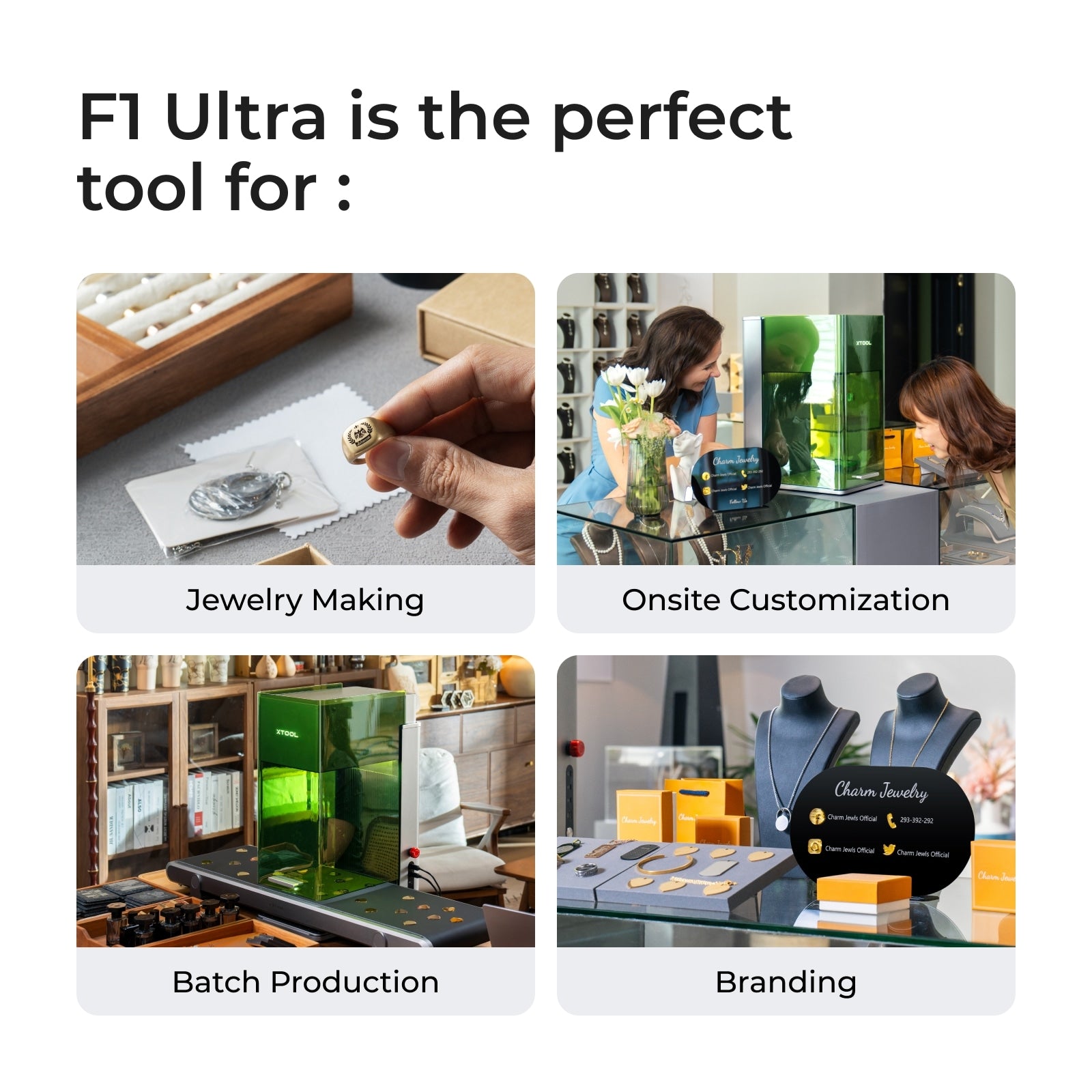 xTool F1 Ultra 20W Fiber & Diode Dual Laser Engraver - The misfit market
