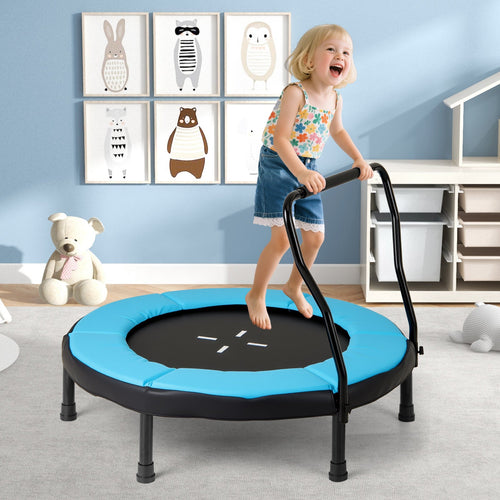 40 Inch Trampoline for Kids Indoor Outdoor Fitness Trampoline