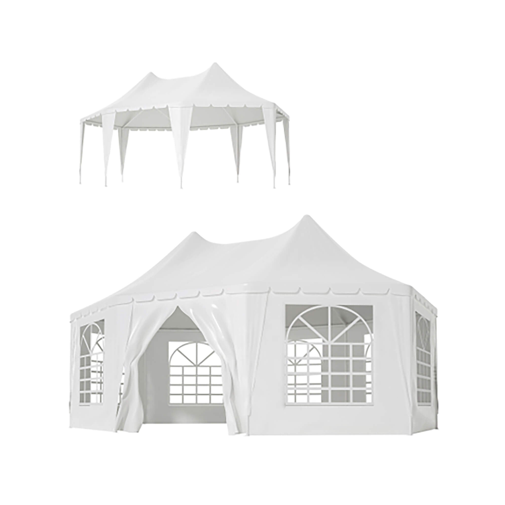 [20X15FT] Extra-Large Heavy-Duty Outdoor Waterproof Party And Wedding Tent With Steel Frame (SAK07645)