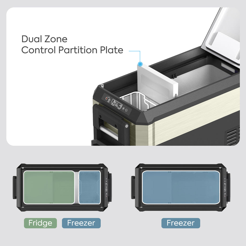 JP40 Pro Dual Zone Wheeled Portable Freezer | ICECO | 40 LT - The misfit market