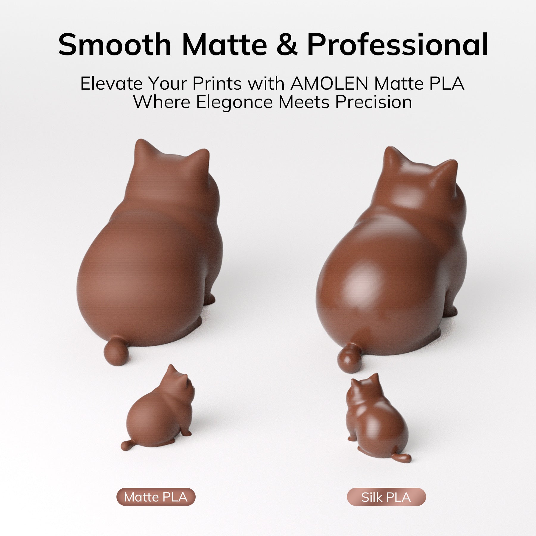PLA Matte Basic 1.75mm, 1KG/2.2LB - The misfit market