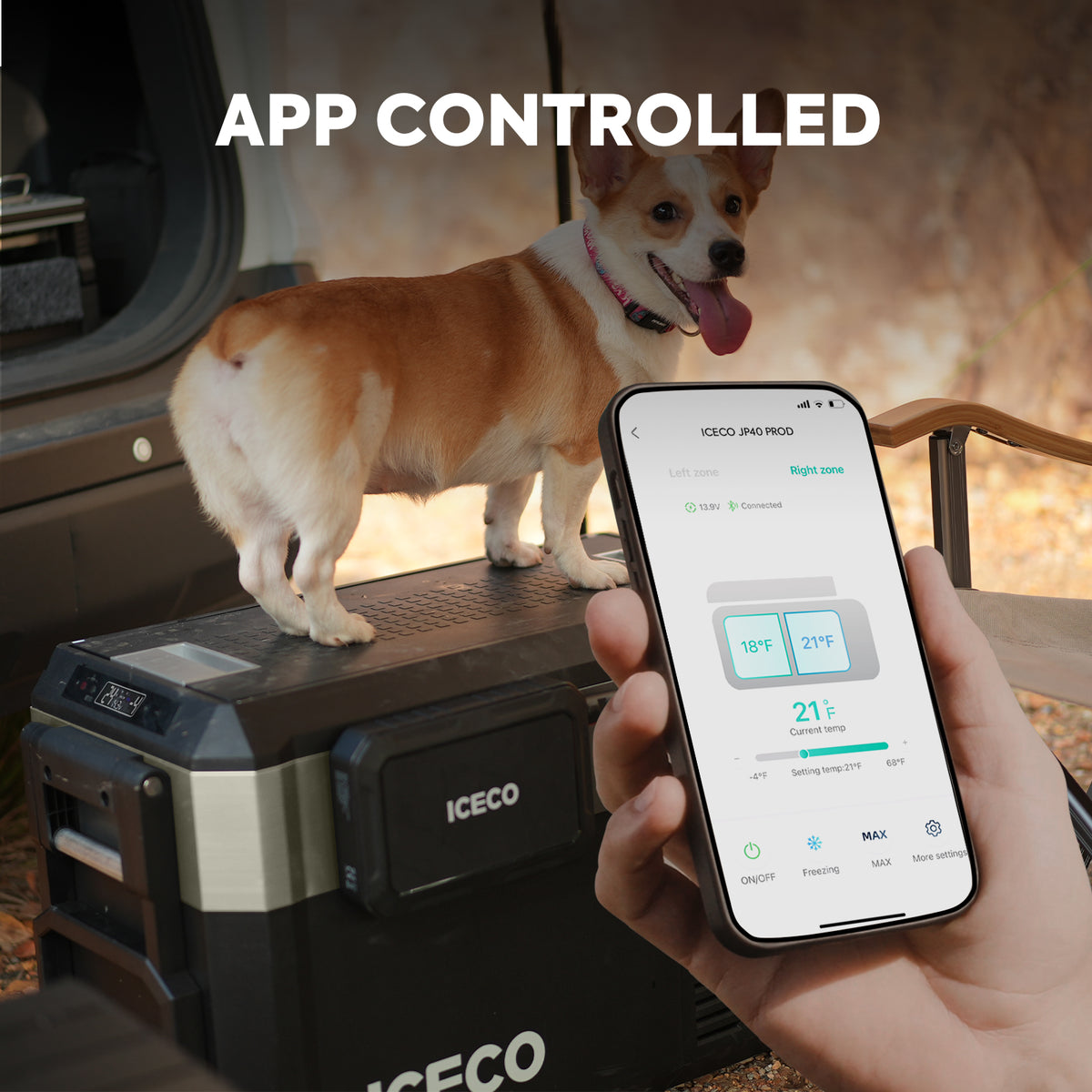 JP40 Pro Dual Zone Wheeled Portable Freezer | ICECO | 40 LT - The misfit market