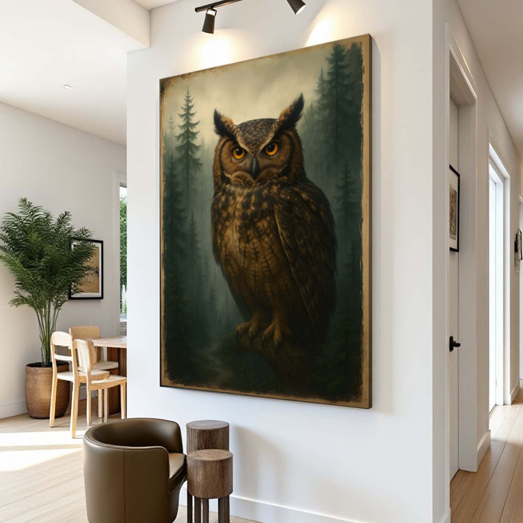 Watcher Of The Woods Owl Wall Art - The misfit market