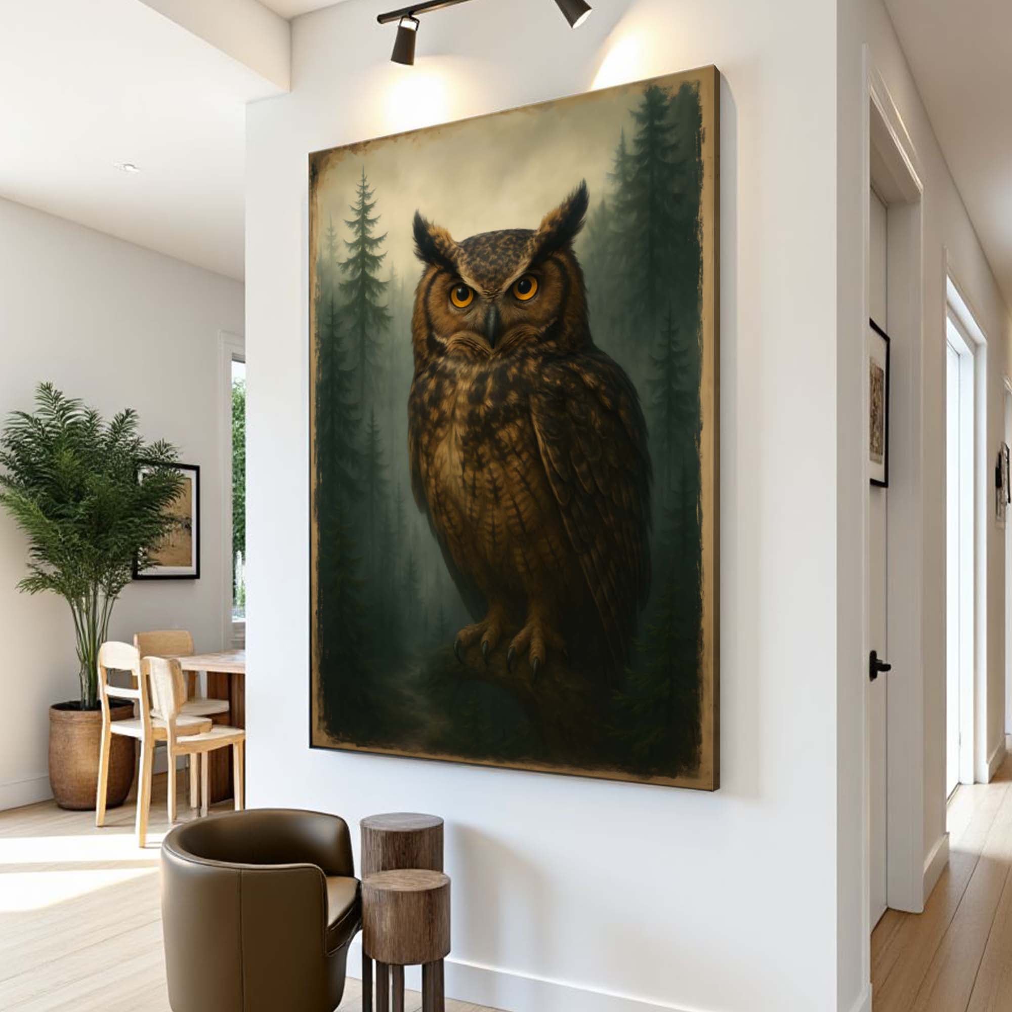 Watcher Of The Woods Owl Wall Art - The misfit market