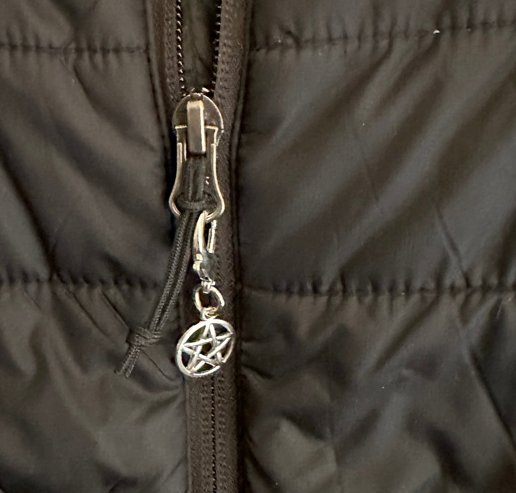 Witchy Pentacle Zipper Pull Bag Charm Keychain - The misfit market