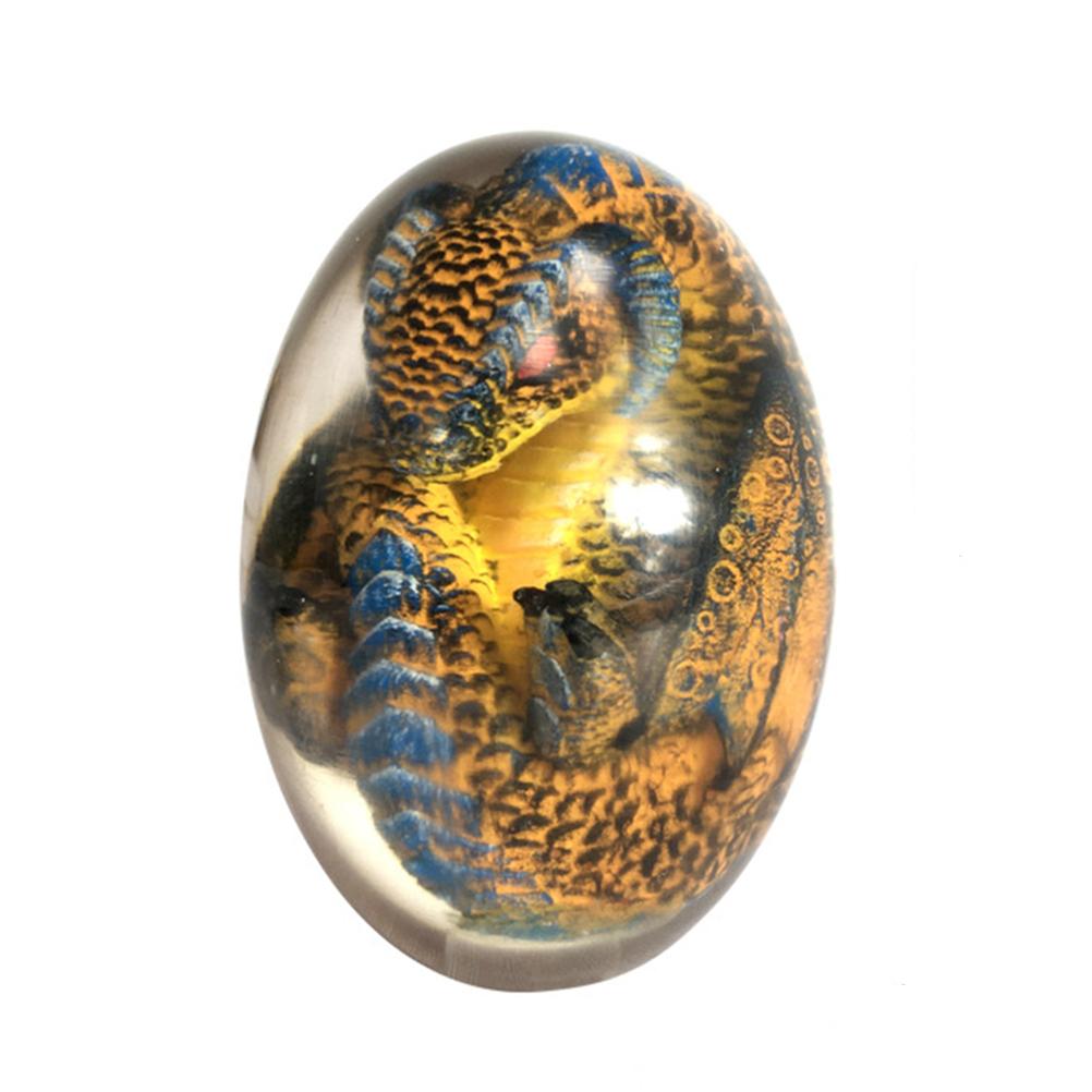 LED Lava Dragon Egg Statue Resin Ornament - The misfit market