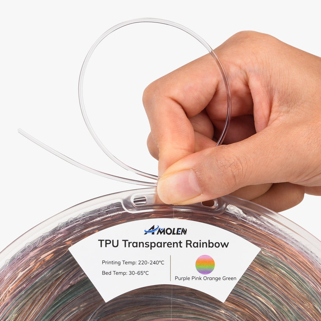 TPU Rainbow 1.75mm, 1KG - The misfit market