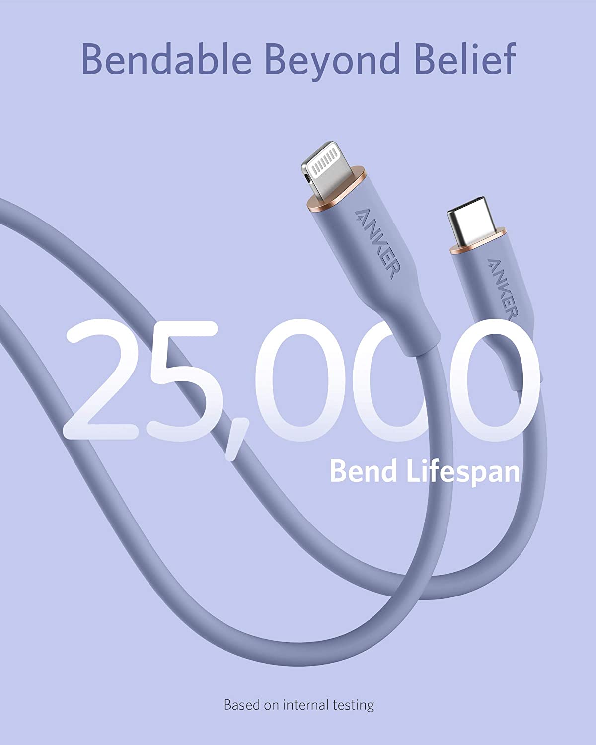 Anker <b>641</b> USB-C to Lightning Cable (Flow, 3 ft Silicone) - The misfit market