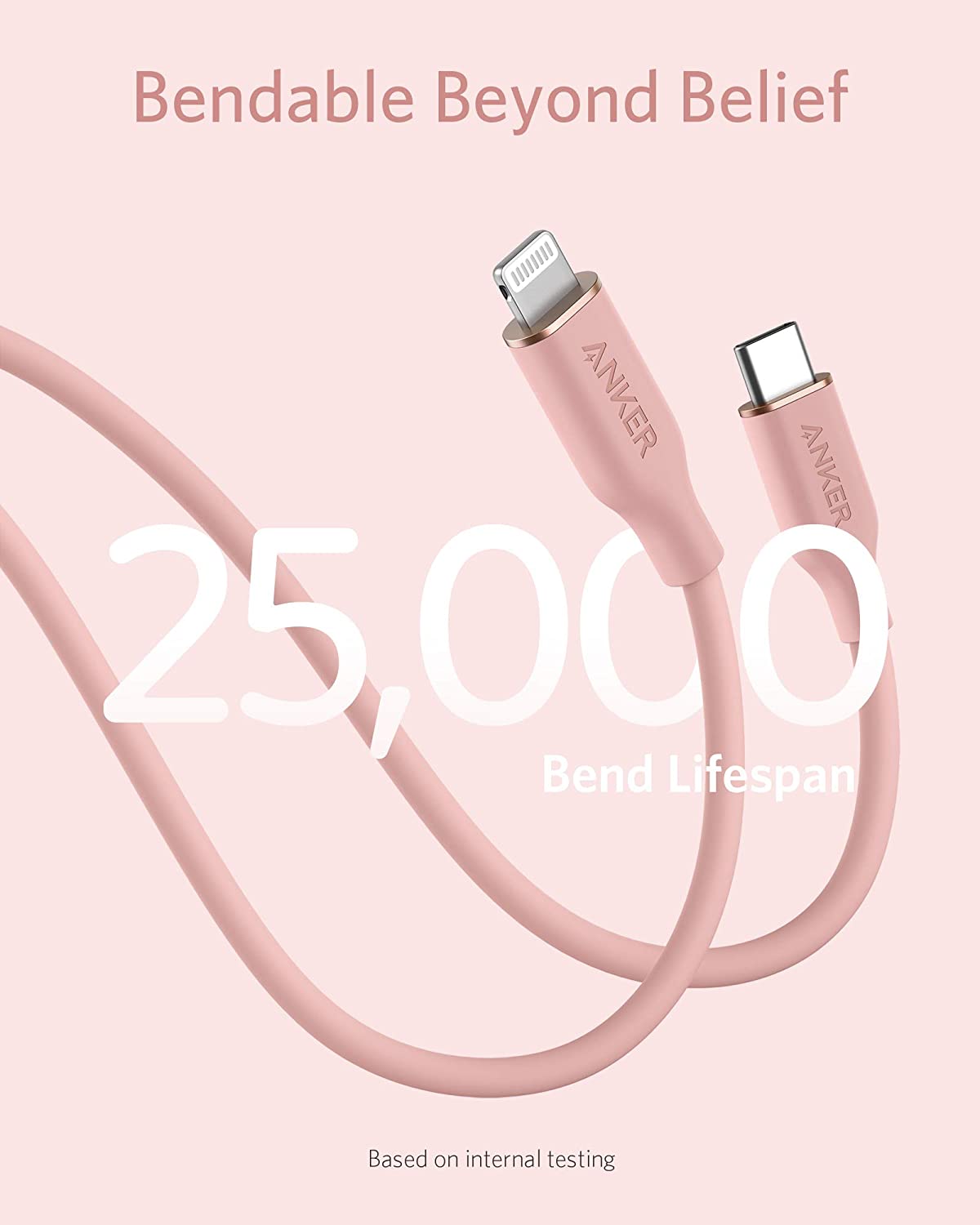 Anker <b>641</b> USB-C to Lightning Cable (Flow, 3 ft Silicone) - The misfit market