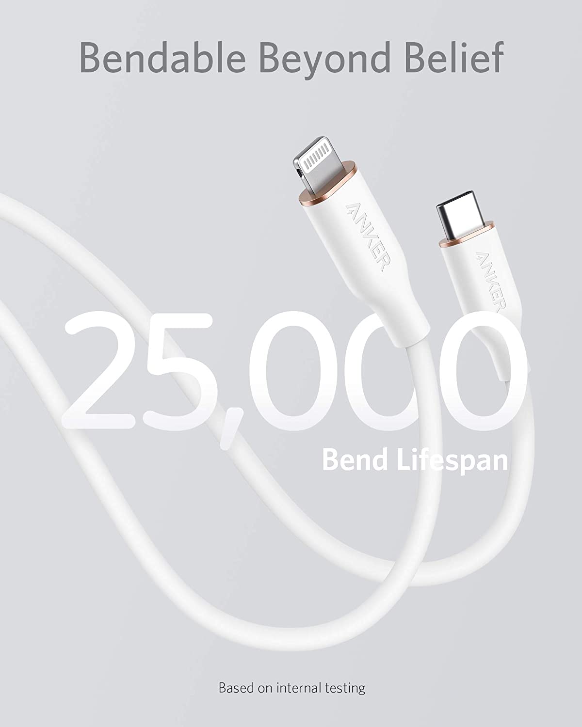 Anker <b>641</b> USB-C to Lightning Cable (Flow, 3 ft Silicone) - The misfit market