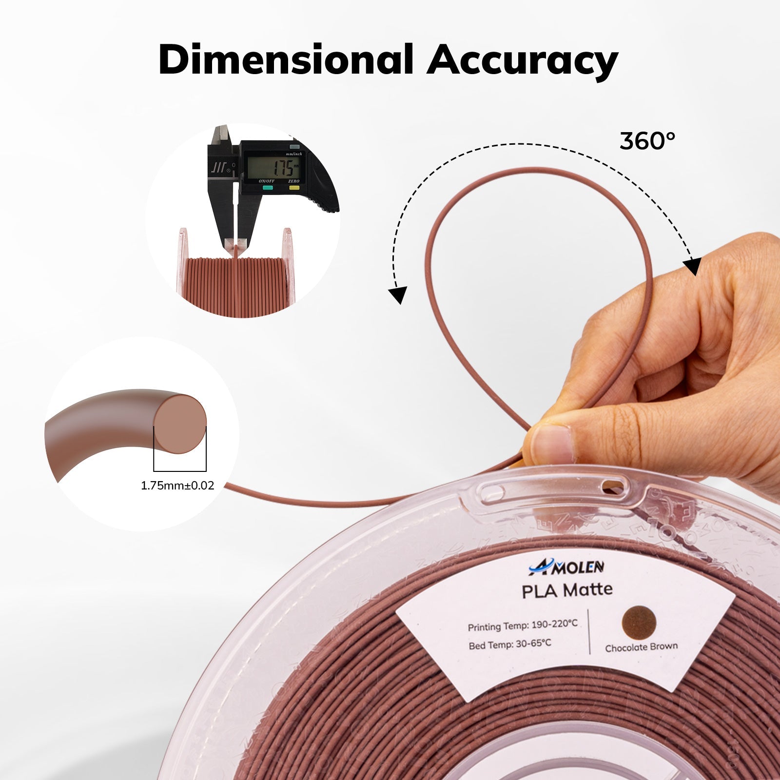 PLA Matte Basic 1.75mm, 1KG/2.2LB - The misfit market