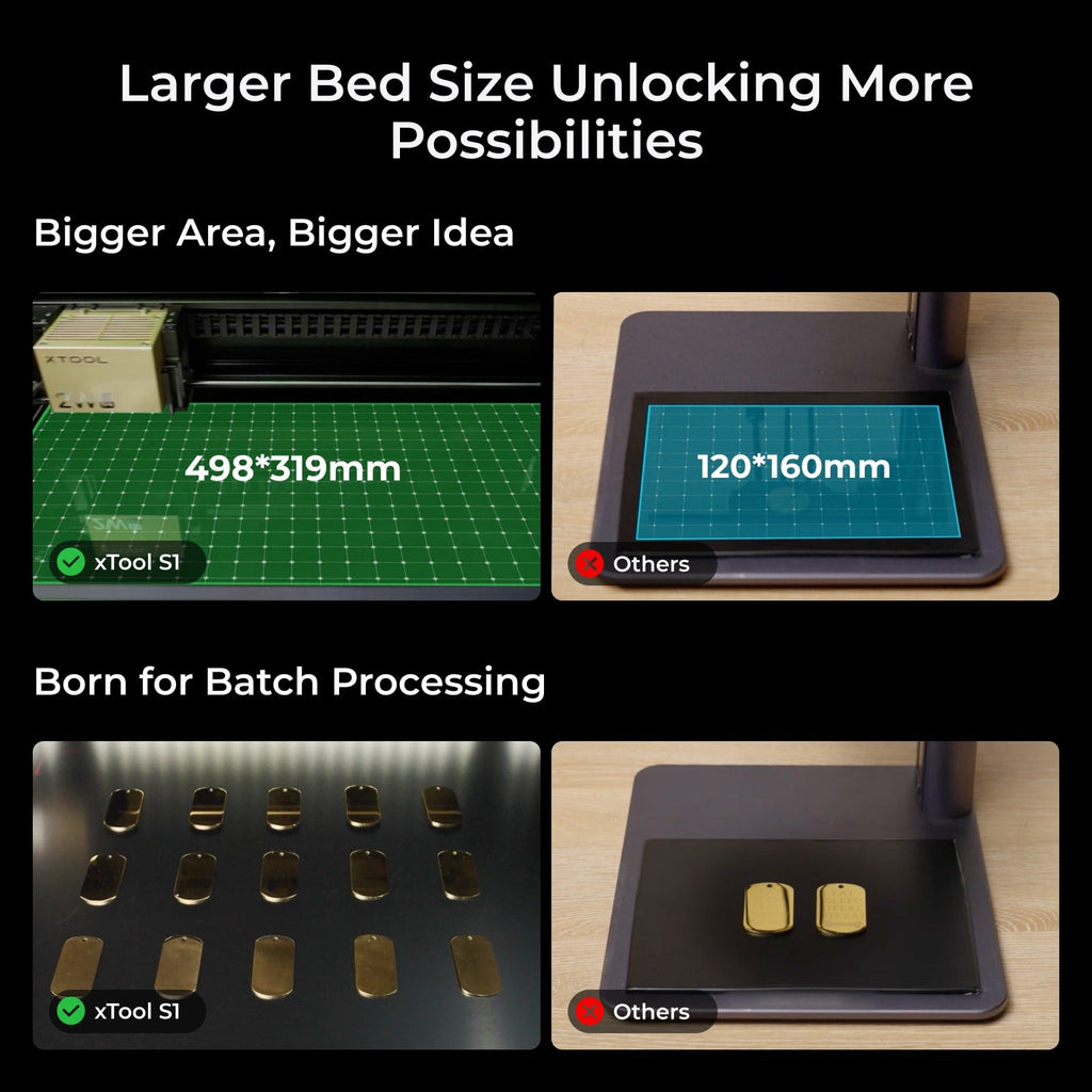 xTool S1 + 1064nm IR Laser Kit: Enclosed Diode Laser Engraver & Cutter - The misfit market