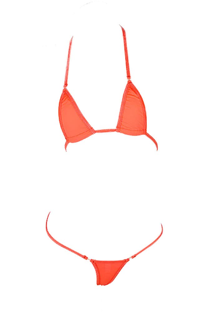 LinvMe Women's Extreme Sexy Hot Silk Micro Bikinis Set Mini Thong Swimwear