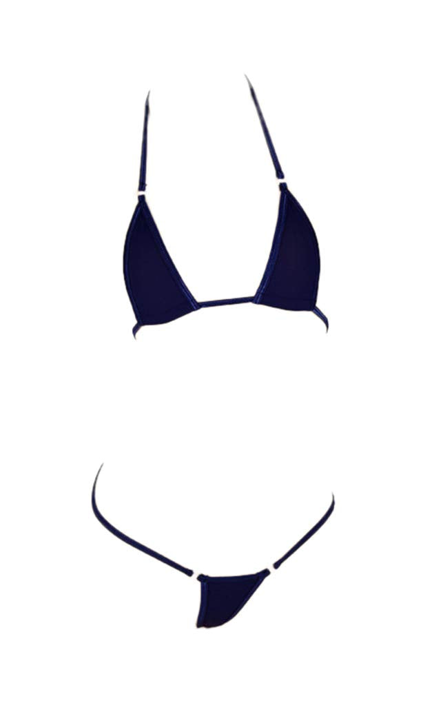 LinvMe Women's Extreme Sexy Hot Silk Micro Bikinis Set Mini Thong Swimwear