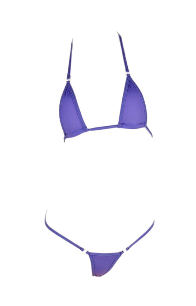 LinvMe Women's Extreme Sexy Hot Silk Micro Bikinis Set Mini Thong Swimwear