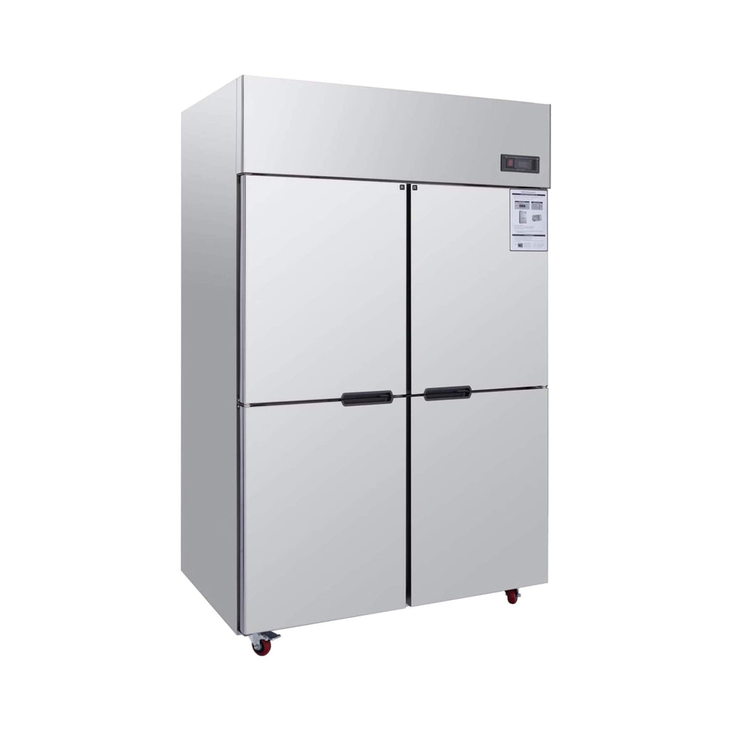 48-Inch Commercial 33 Cu.Ft Stainless Steel Reach-In Refrigerator With Four Split Doors (SAK83046)