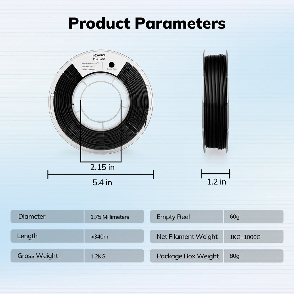 PLA Basic Variety Pack (4 x 250g), 1.75mm - The misfit market